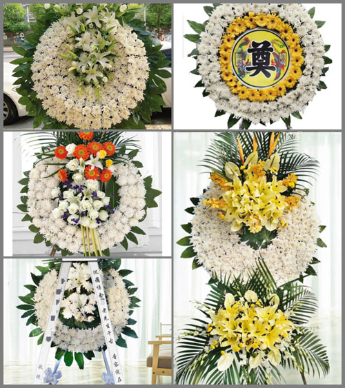 四川绵阳游仙区涪江街道花圈速递