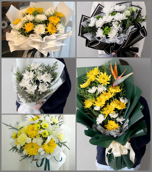 四川绵阳游仙区涪江街道白事花束代送